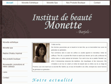 Tablet Screenshot of institut-monette.com